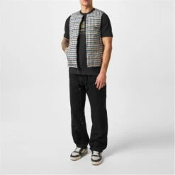 Aquascutum Reversible Gilet Check Jacket Mens -FRASERS Shop 61492818 l a6