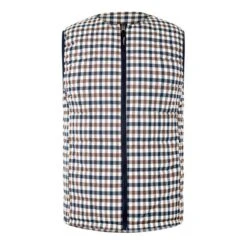 Aquascutum Reversible Gilet Check Jacket Mens -FRASERS Shop 61492818 l a8