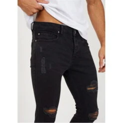 BRAVE SOUL Skinny Fit Jean With Knee Rips -FRASERS Shop 64012102 l a3