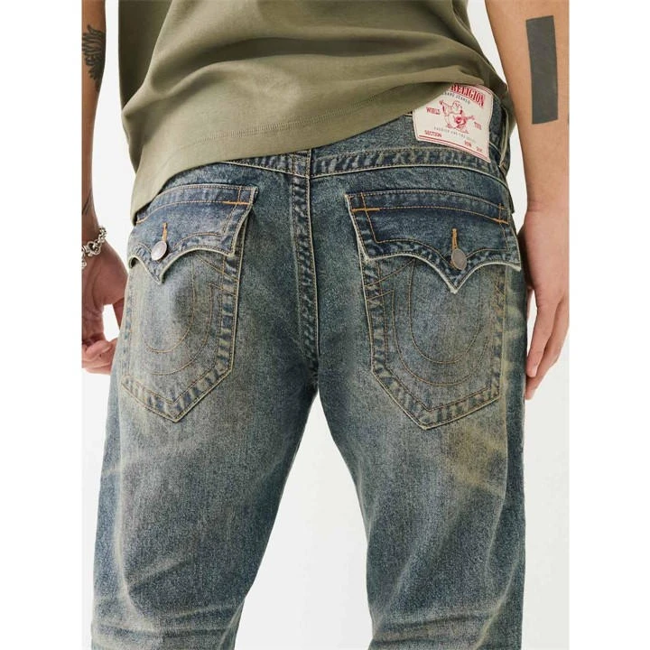 True Religion Rocco Gold Rush Dark Wash Jeans Mens 4 True Religion Rocco Gold Rush Dark Wash Jeans Mens - Image 2