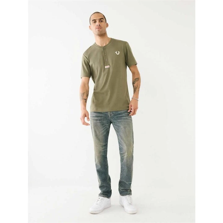 True Religion Rocco Gold Rush Dark Wash Jeans Mens 6 True Religion Rocco Gold Rush Dark Wash Jeans Mens - Image 4