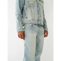 True Religion Super T Rope Stitch Straight Jeans Mens -FRASERS Shop 64204718 l a2