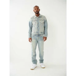 True Religion Super T Rope Stitch Straight Jeans Mens -FRASERS Shop 64204718 l a3