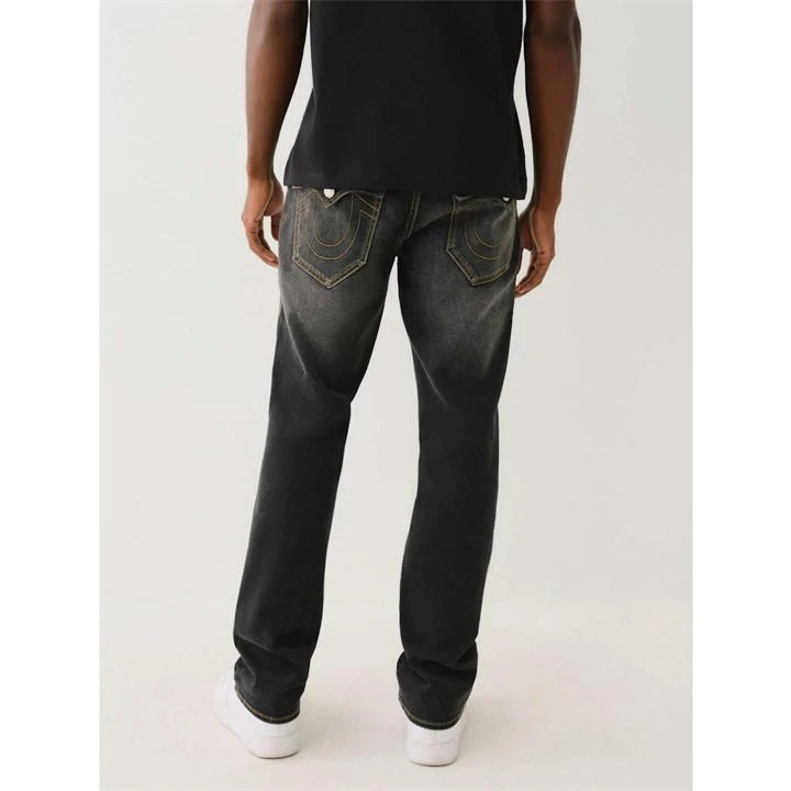 True Religion Straight Fit Washed Jeans Mens 4 True Religion Straight Fit Washed Jeans Mens - Image 2
