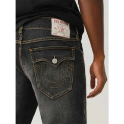 True Religion Straight Fit Washed Jeans Mens 8 True Religion Straight Fit Washed Jeans Mens -FRASERS Shop 64209902 l a2