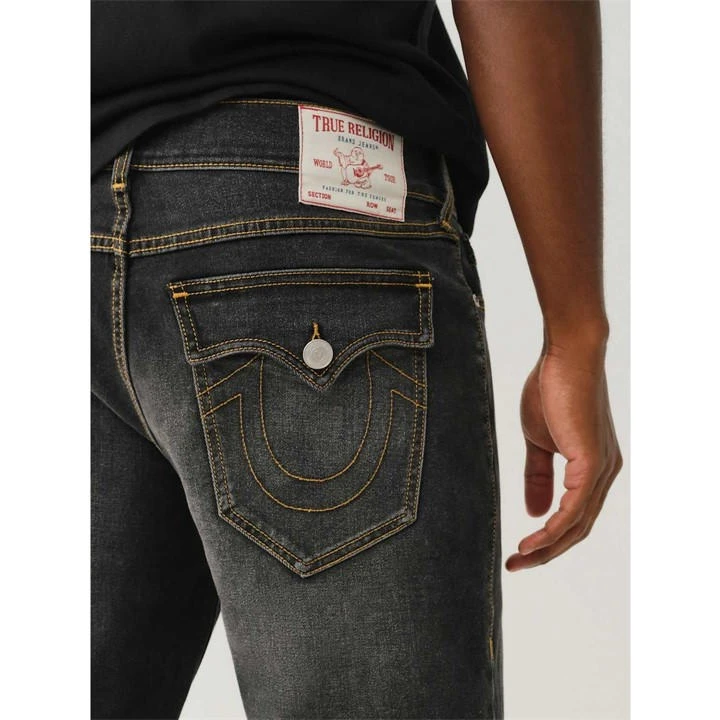 True Religion Straight Fit Washed Jeans Mens 5 True Religion Straight Fit Washed Jeans Mens - Image 3