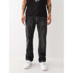 True Religion Super T Triple Logo Straight Jeans