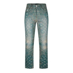 Amiri Bandana Straight Leg Jeans