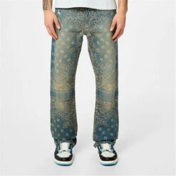 Amiri Bandana Straight Leg Jeans -FRASERS Shop 68437818 l a2